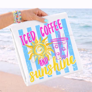 Iced coffee and sunshine